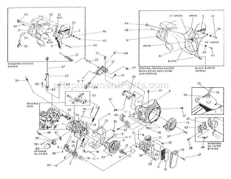 Page A Diagram and Parts List for 0603-0  Briggs and Stratton Pressure Washer